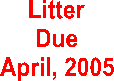 Litter
Due
April, 2005